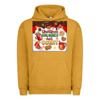 Pigment Peanut Butter christmas calories don't count Urban Hoodie - MaliasSmallBusiness
