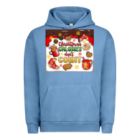 Pigment Pebble Blue christmas calories don't count Urban Hoodie - MaliasSmallBusiness