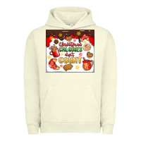 Pigment Pistachio christmas calories don't count Urban Hoodie - MaliasSmallBusiness