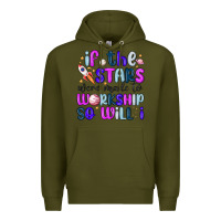 Army Green if the stars were made to worship so will i Premium Hoodie - MaliasSmallBusiness