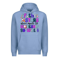 Colony Blue if the stars were made to worship so will i Premium Hoodie - MaliasSmallBusiness
