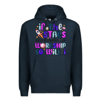 Navy if the stars were made to worship so will i Premium Hoodie - MaliasSmallBusiness