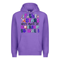 Purple if the stars were made to worship so will i Premium Hoodie - MaliasSmallBusiness