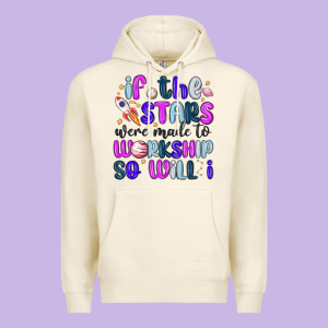If The Stars Were Made To Worship So Will I Premium Hoodie Designed By Maliassmallbusiness