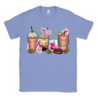 Colony Blue flowers coffee cups Classic Tee - Zillion Design Studio