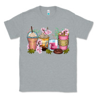 Heather Grey flowers coffee cups Classic Tee - Zillion Design Studio