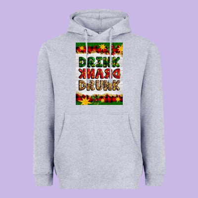 Christmas Drink Drank Drunk Heavyweight Hoodie Designed By Artiststas