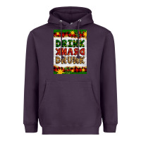 Plum Christmas Drink Drank Drunk Heavyweight Hoodie - Artiststas