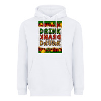 White Christmas Drink Drank Drunk Heavyweight Hoodie - Artiststas