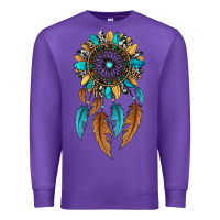 Purple dreamer catcher sunflower Premium Sweatshirt - JahusDesignShop