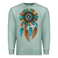 Seafoam dreamer catcher sunflower Premium Sweatshirt - JahusDesignShop