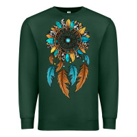 Sports Green dreamer catcher sunflower Premium Sweatshirt - JahusDesignShop