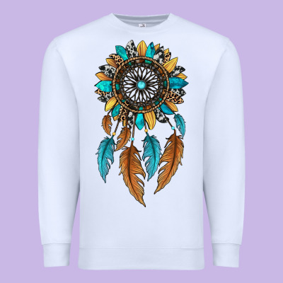 Dreamer Catcher Sunflower Premium Sweatshirt Designed By Jahusdesignshop