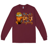 Burgundy pumpkin spice everything Long Sleeve Tee - Zillion Design Studio