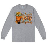 Heather Grey pumpkin spice everything Long Sleeve Tee - Zillion Design Studio