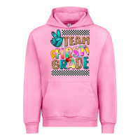 Fuchsia Pink team first grade Urban Hoodie - NancyCooperArtShop