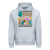 Heather Grey team first grade Urban Hoodie - NancyCooperArtShop