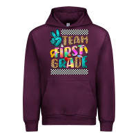 Mauve Wine team first grade Urban Hoodie - NancyCooperArtShop