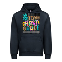 Navy team first grade Urban Hoodie - NancyCooperArtShop
