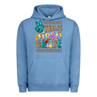 Pigment Pebble Blue team first grade Urban Hoodie - NancyCooperArtShop