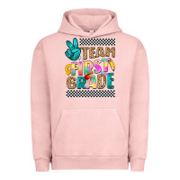 Pigment Salmon team first grade Urban Hoodie - NancyCooperArtShop