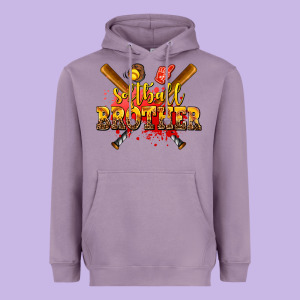 Softball Brother Heavyweight Hoodie Designed By Adodesignshop