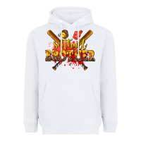 White softball brother Heavyweight Hoodie - AdoDesignShop