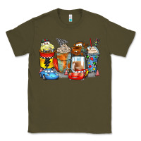 Army Green cartoon characters coffee cups Classic Tee - Zillion Design Studio
