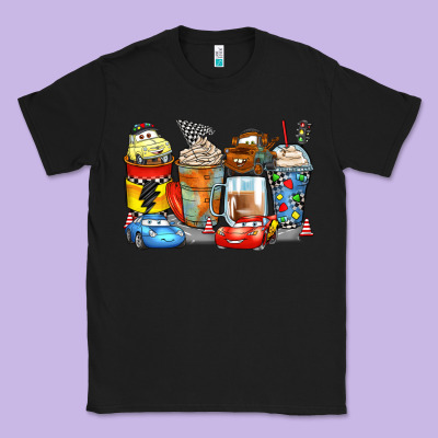 Cartoon Characters Coffee Cups Classic Tee Designed By Zillion Design Studio