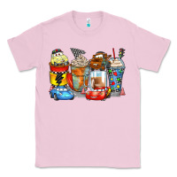Bubblegum Pink cartoon characters coffee cups Classic Tee - Zillion Design Studio
