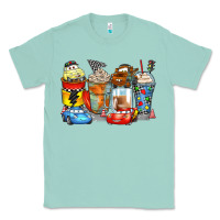 Seafoam cartoon characters coffee cups Classic Tee - Zillion Design Studio