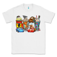 White cartoon characters coffee cups Classic Tee - Zillion Design Studio