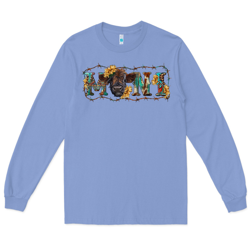 Western Mini Black Highland Calf Long Sleeve Tee by RanaPortraitStore | Teevron