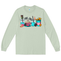 Matcha race day coffe cup Long Sleeve Tee - AdoDesignShop