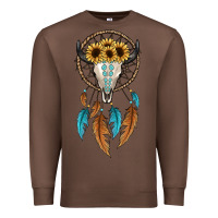 Chestnut dreamer catcher bull skull Premium Sweatshirt - JahusDesignShop