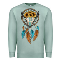 Seafoam dreamer catcher bull skull Premium Sweatshirt - JahusDesignShop