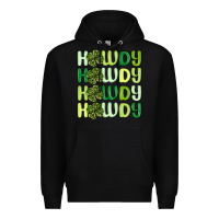 Black howdy st patrick s day Premium Hoodie - MaliasSmallBusiness