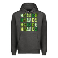 Charcoal Heather howdy st patrick s day Premium Hoodie - MaliasSmallBusiness