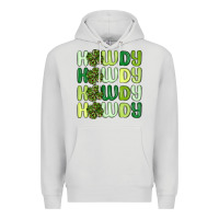 Dove Grey howdy st patrick s day Premium Hoodie - MaliasSmallBusiness