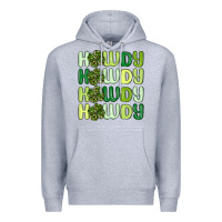 Heather Grey howdy st patrick s day Premium Hoodie - MaliasSmallBusiness