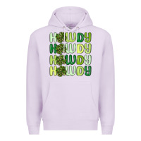 Lilac howdy st patrick s day Premium Hoodie - MaliasSmallBusiness