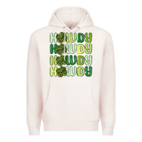 Pale Pink howdy st patrick s day Premium Hoodie - MaliasSmallBusiness