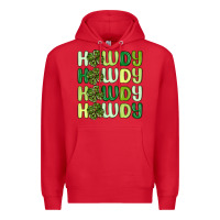 Red howdy st patrick s day Premium Hoodie - MaliasSmallBusiness