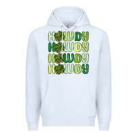 White howdy st patrick s day Premium Hoodie - MaliasSmallBusiness