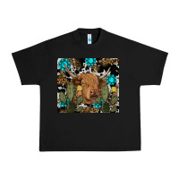 Black western cow Urban Heavy Tee - RanaPortraitStore