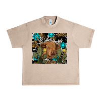 French Oak western cow Urban Heavy Tee - RanaPortraitStore