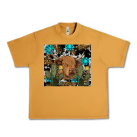 Peanut Butter western cow Urban Heavy Tee - RanaPortraitStore