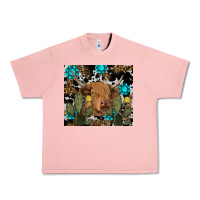 Salmon western cow Urban Heavy Tee - RanaPortraitStore