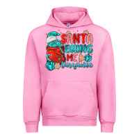 Fuchsia Pink santa bring me turquoise Urban Hoodie - MaliasSmallBusiness