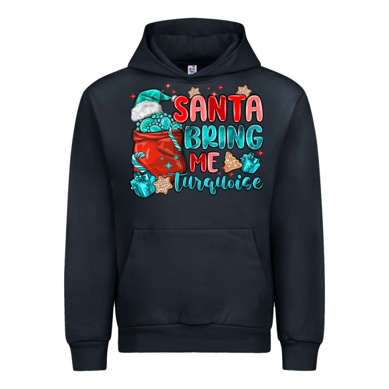 Santa Bring Me Turquoise Urban Hoodie by MaliasSmallBusiness | Teevron